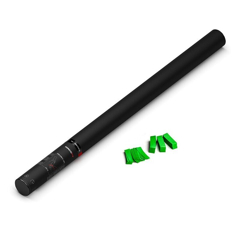 Handbetriebene Konfettikanone Hell-Grün - 80cm