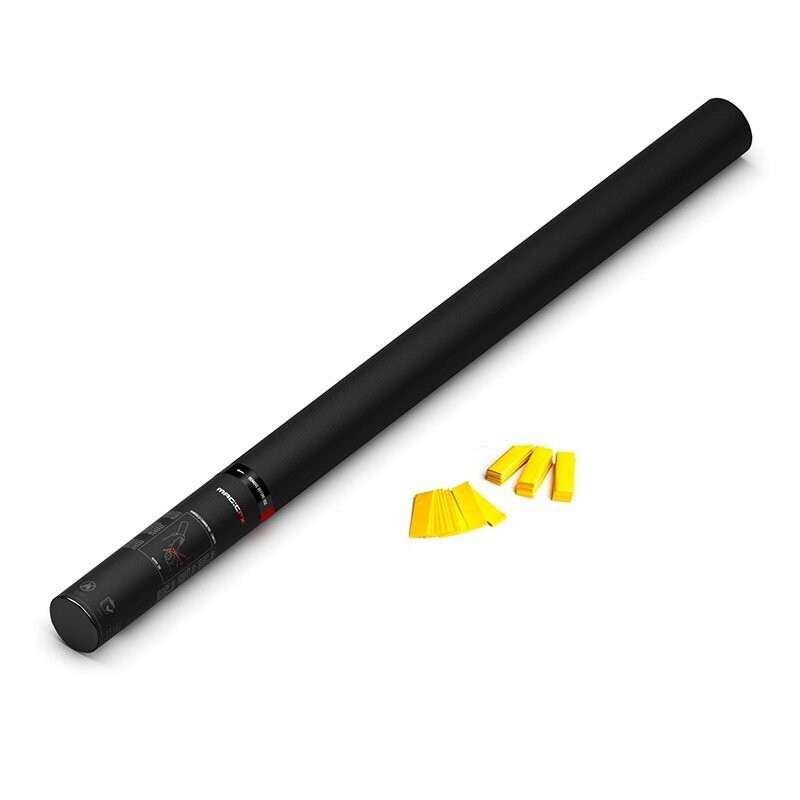 Handbetriebene Konfettikanone Gelb - 80cm
