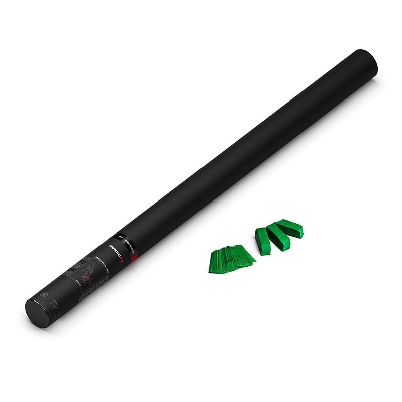 Handbetriebene Konfettikanone Dunkel-Grün - 80cm
