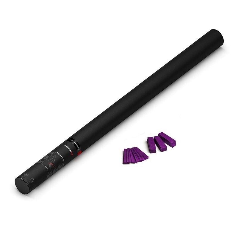 Handbetriebene Konfettikanone Lila - 80cm
