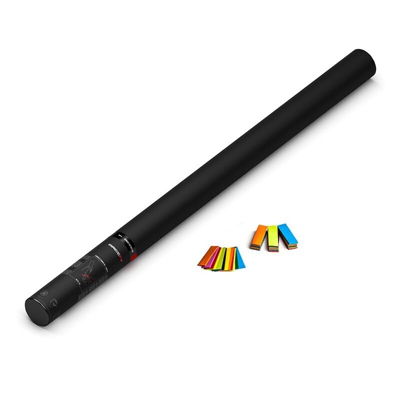 Handnetriebene Konfettikanone Multicolor - 80cm