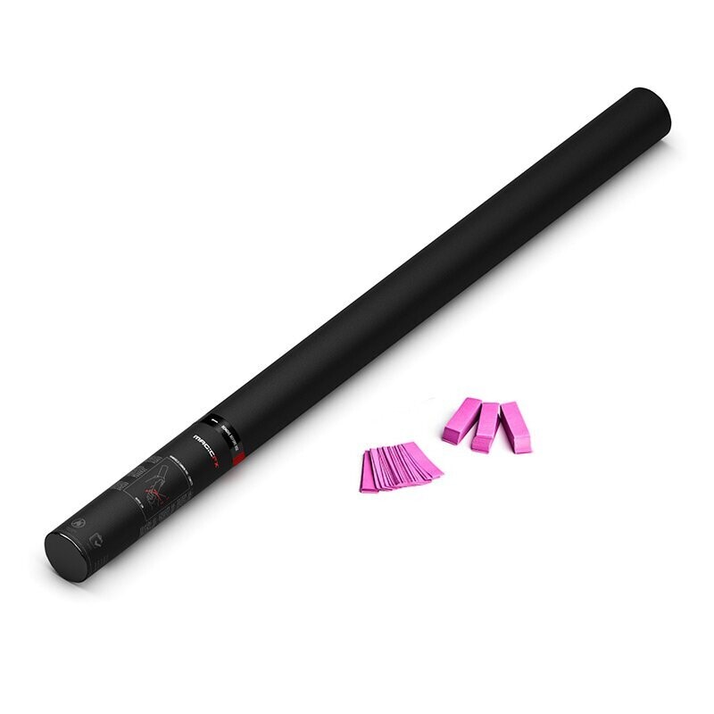 Handbetriebene Konfettikanone Pink - 80cm