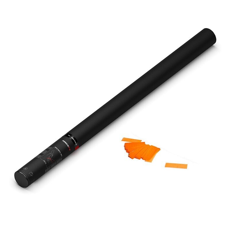 Handbetriebene UV Konfettikanone Orange - 80cm