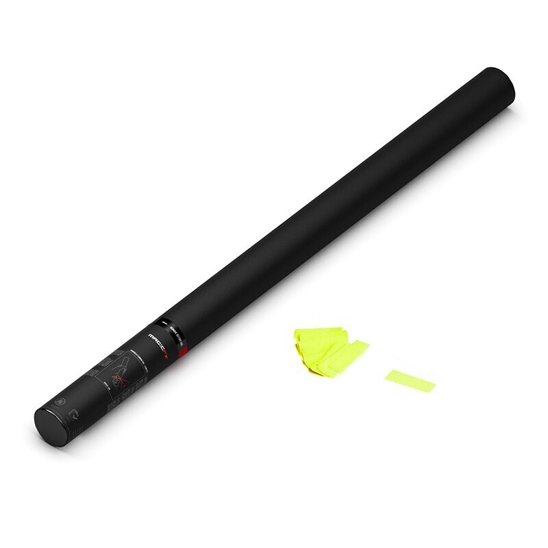 Handbetriebene UV Konfettikanone Gelb - 80cm