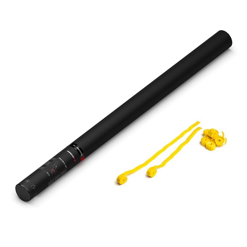 Handbetriebene Streamerkanone Gelb - 80cm