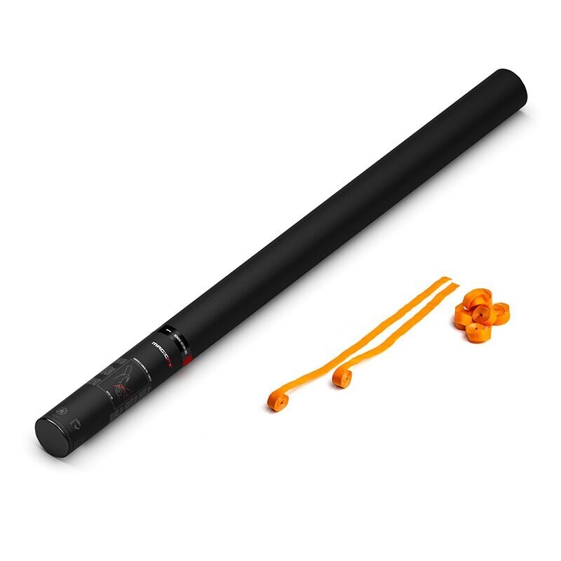 Handbetriebene Streamerkanone Orange - 80cm
