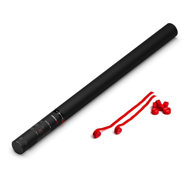Handbetriebene Streamerkanone Rot - 80cm