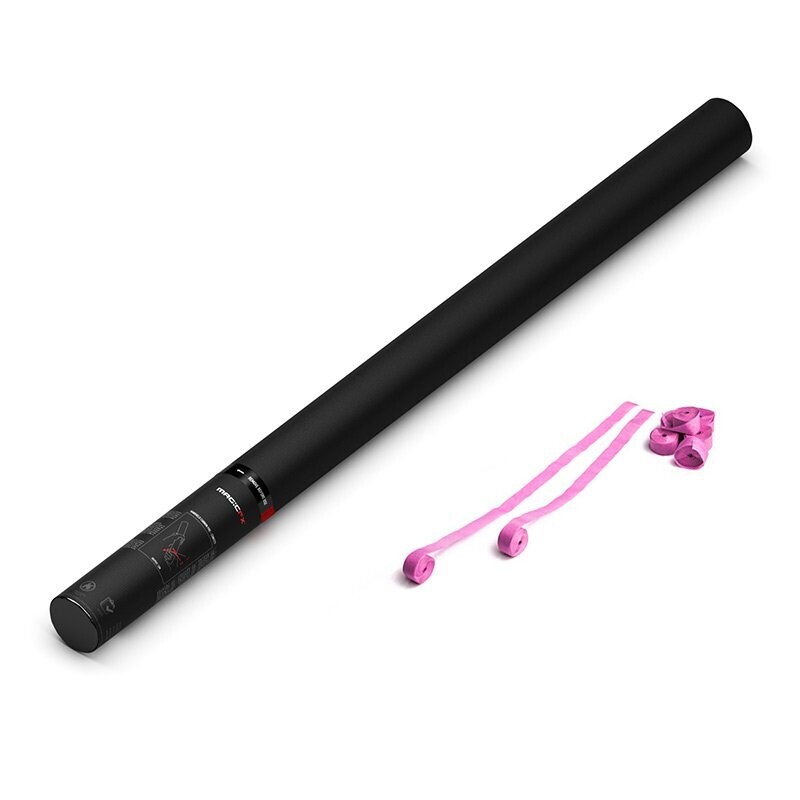 Handbetriebene Streamerkanone Pink - 80cm