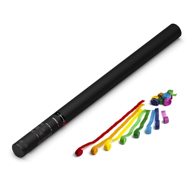 Handbetriebene Streamerkanone Multicolor - 80cm