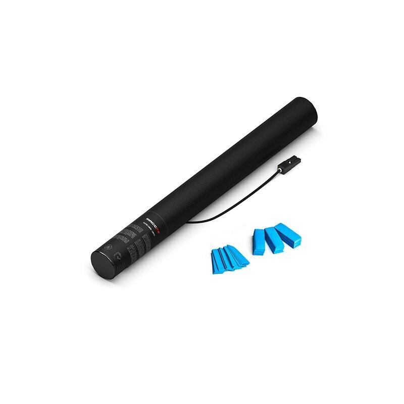 Elektrische Konfettikanone Hell-Blau - 50cm