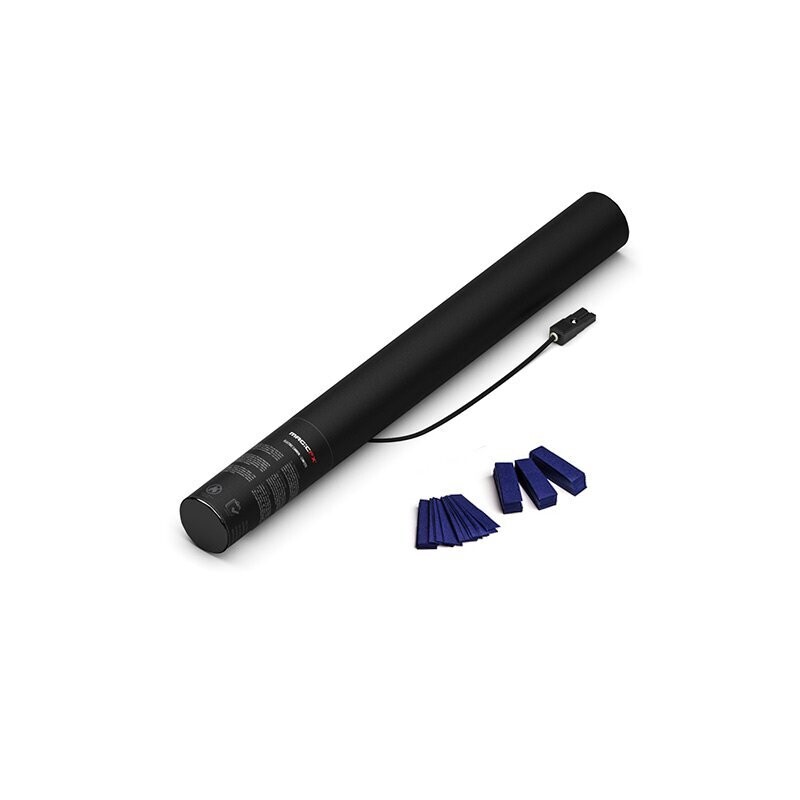 Elektrische Konfettikanone Dunkel-Blau - 50cm