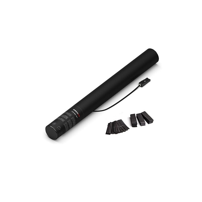 Elektrische Konfettikanone Schwarz - 50cm