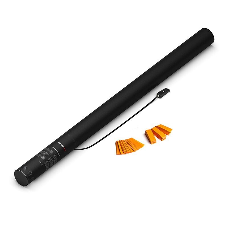 Elektrische Konfettikanone Orange - 80cm