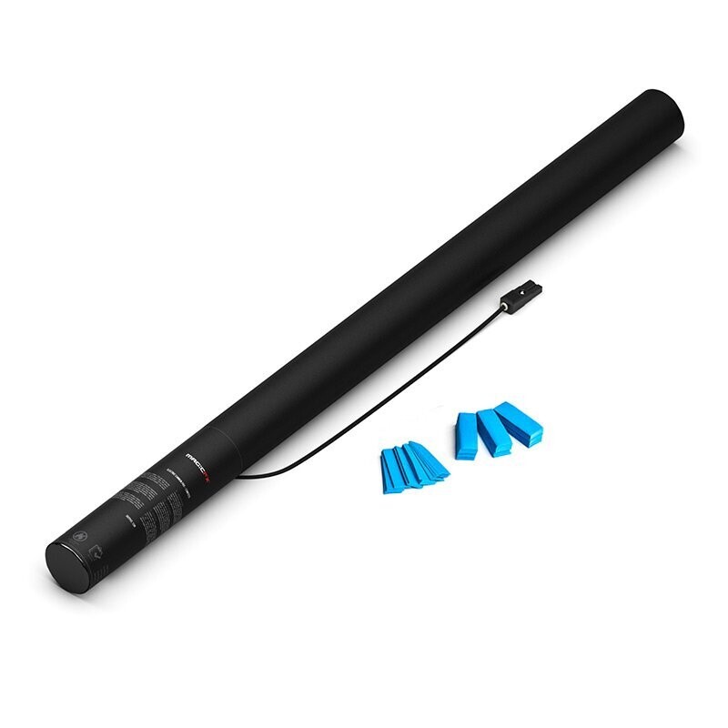 Elektrische Konfettikanone Hell-Blau - 80cm