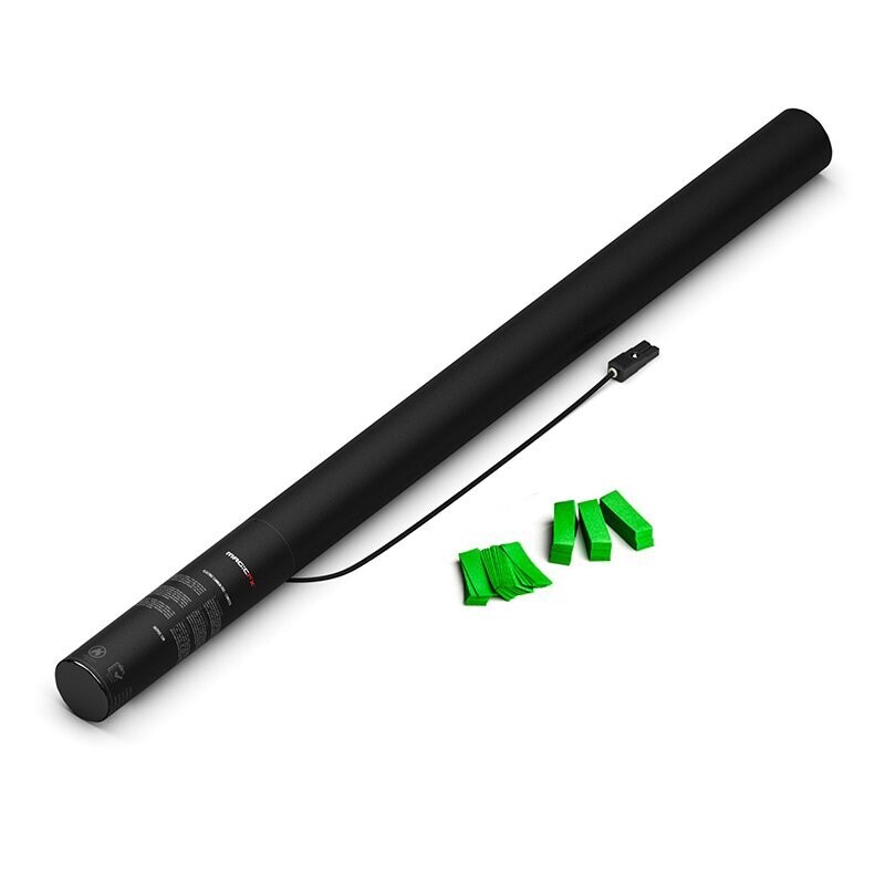 Elektrische Konfettikanone Hell-Grün - 80cm