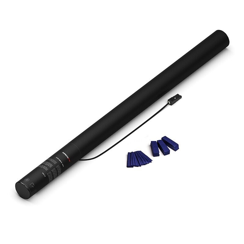 Elektrische Konfettikanone Dunkel-Blau - 80cm