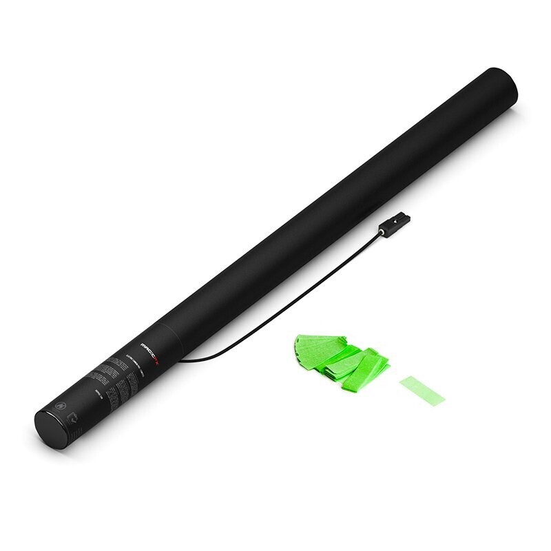 Elektrische UV Konfettikanone Grün - 80cm