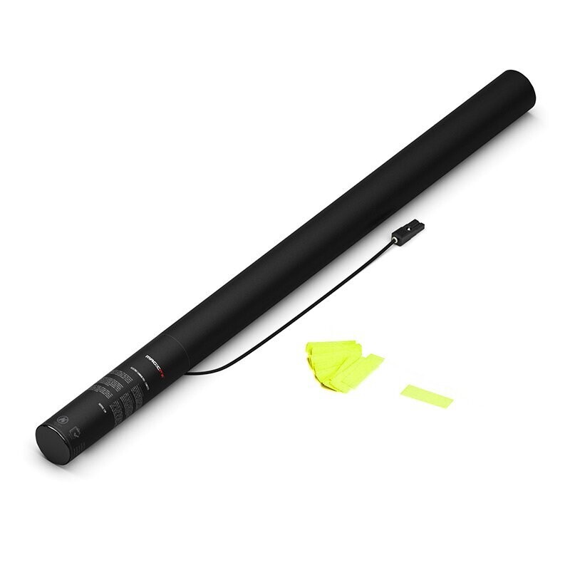 Elektrische UV Konfettikanone Gelb - 80cm