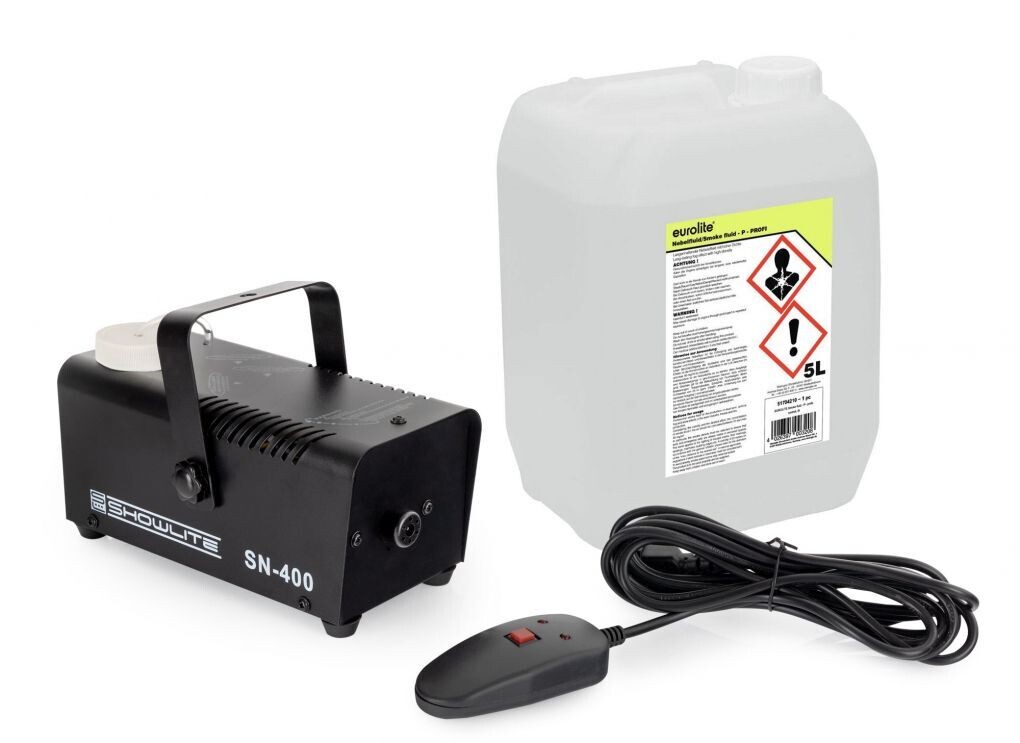 Showlite SN-400 Nebelmaschine + 5L Fluid Set