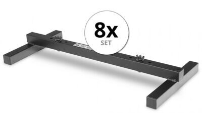 8er Set Showlite FLS-20 PAR Licht Bodenstativ 2-fach