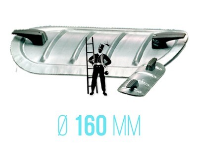 Сервисный люк для круглого воздуховода Ø160 мм