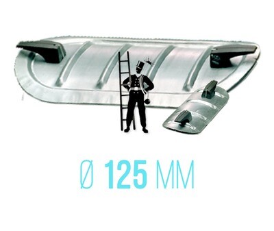 Сервисный люк для круглого воздуховода Ø125 мм