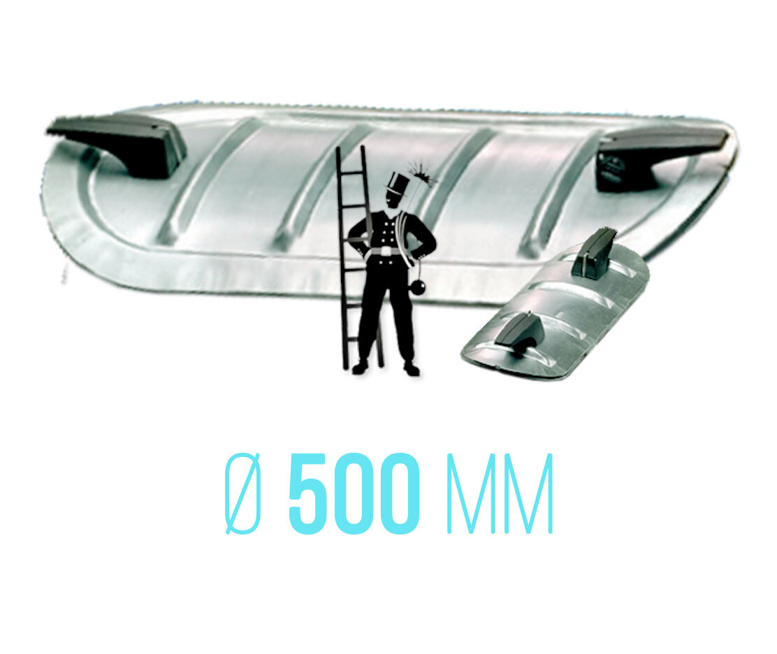 Сервисный люк для круглого воздуховода Ø500 мм