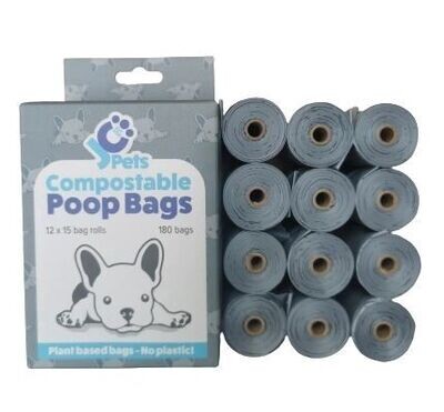 JC Pets Compostable Poop / Waste Bags (plant based)