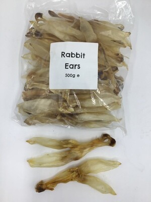 Rabbit Ears WITHOUT Fur (500g Bag)