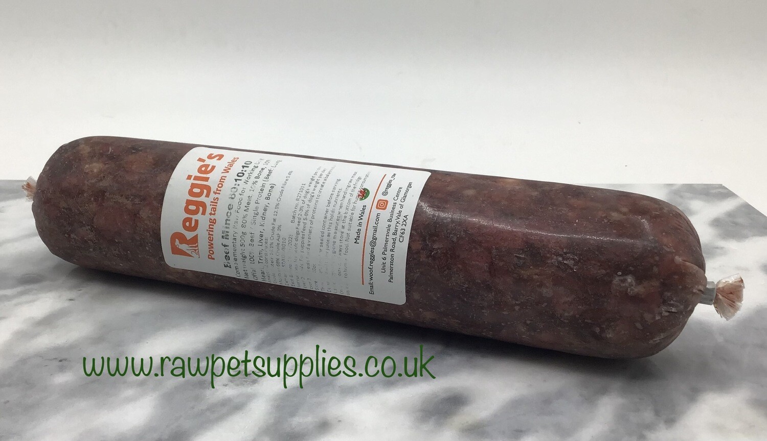 Reggie&#39;s Beef 80/10/10 (500g)