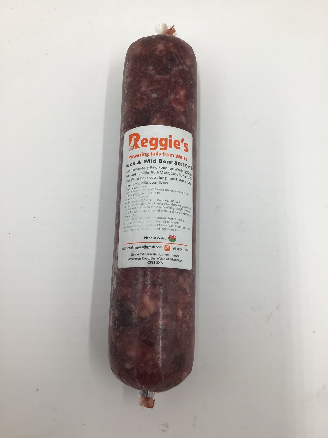 Reggie&#39;s Duck &amp; Wild Boar (500g)