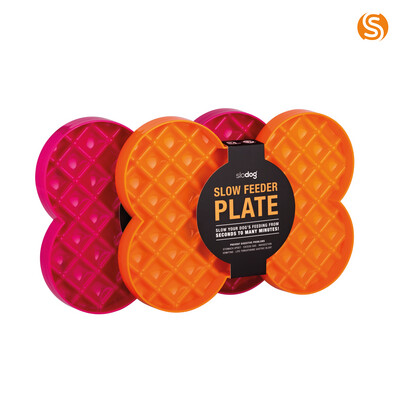 LickiMat Slodog Slow Feeder Plate ORANGE