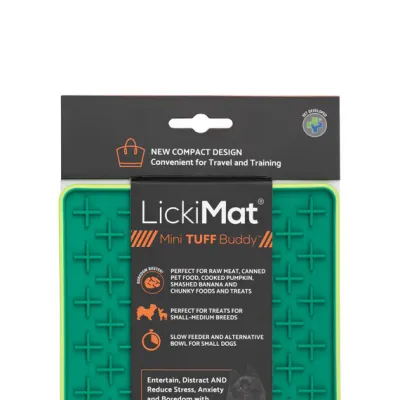LickiMat Mini Buddy Tuff GREEN