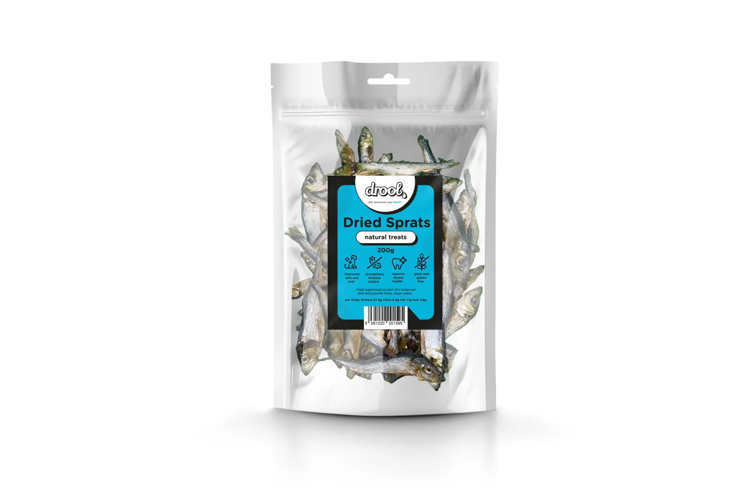 Drool DRIED Sprats (200g) Drool DRIED Sprats (200g)