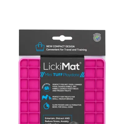 LickiMat Mini Playdate Tuff PINK
