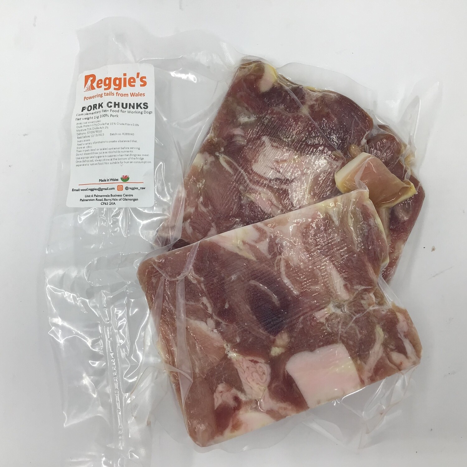 Reggie's Boneless Pork Chunks (1kg)