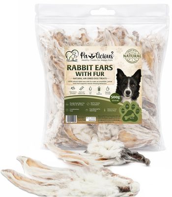 Pawlicious Hairy Rabbit Ears (500g)