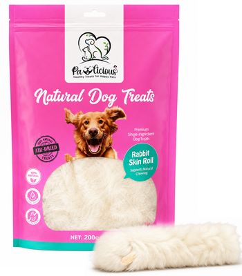Pawlicious Rabbit Skin Rolls (200g)