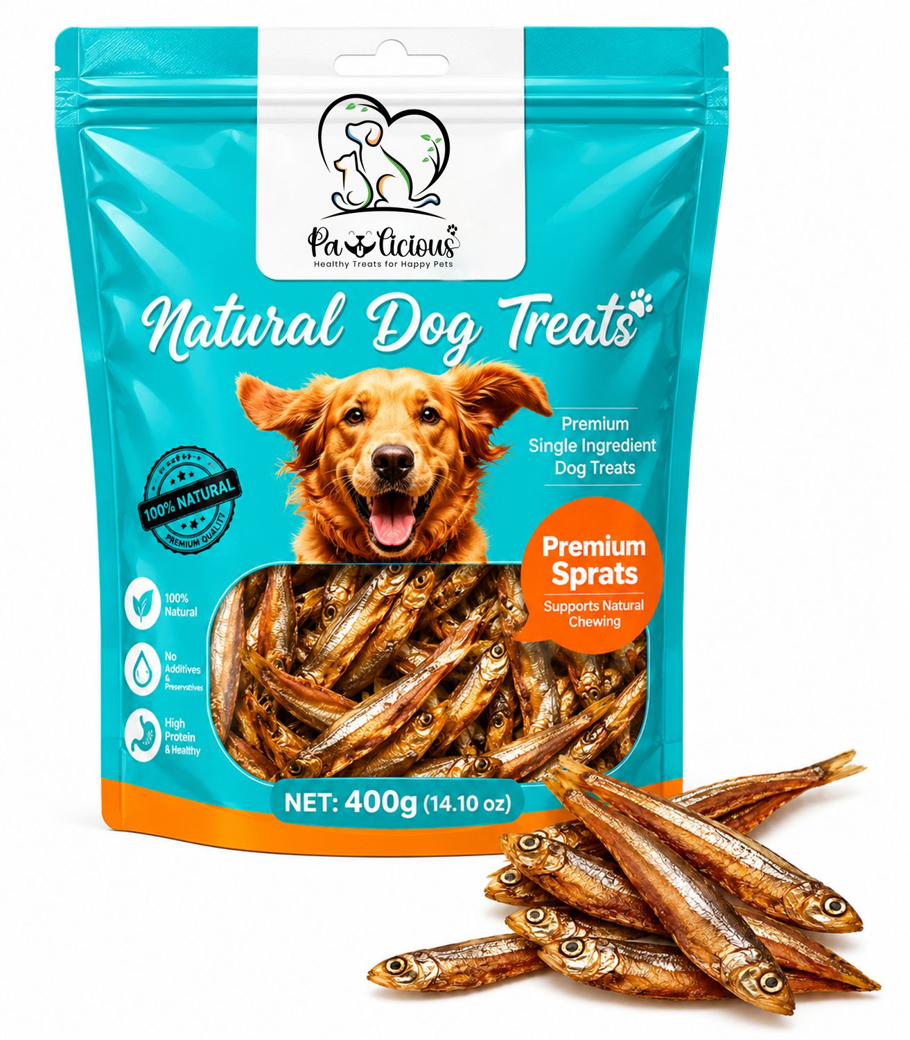 Pawlicious Sprats AIR DRIED (400g)
