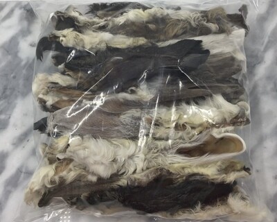 Pawlicious Hairy Rabbit Ears (1kg)