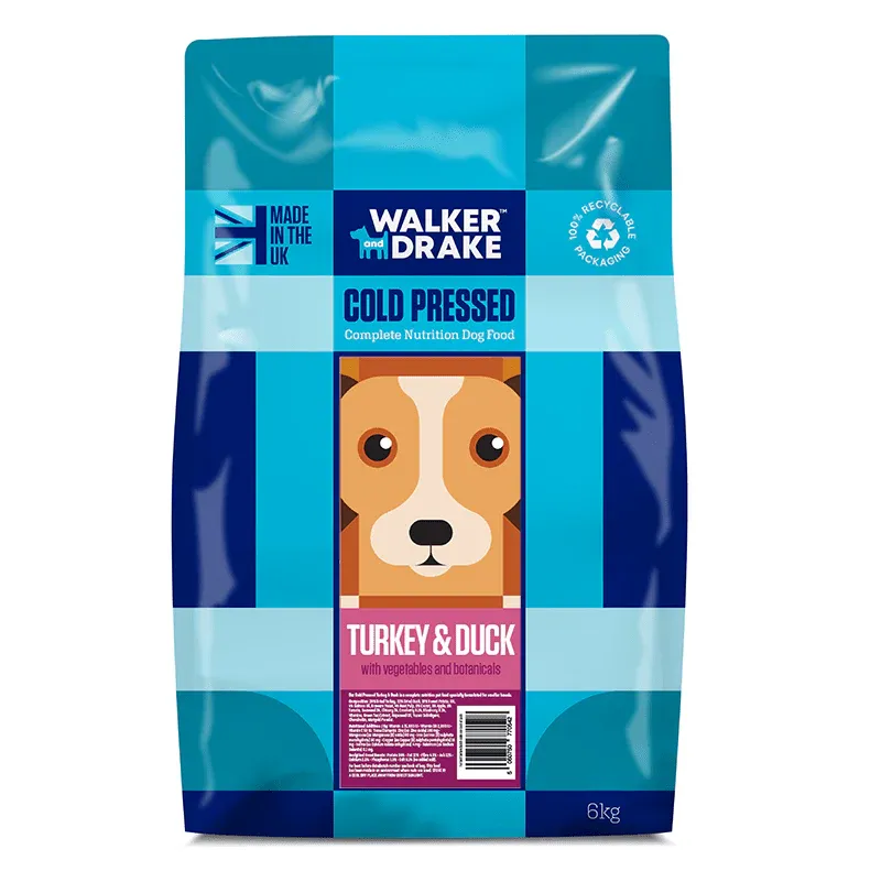 Walker &amp; Drake Cold Pressed DUCK &amp; TURKEY 6kg