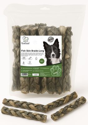 Pawlicious Fish Skin BRAIDS (1KG BULK BAG)