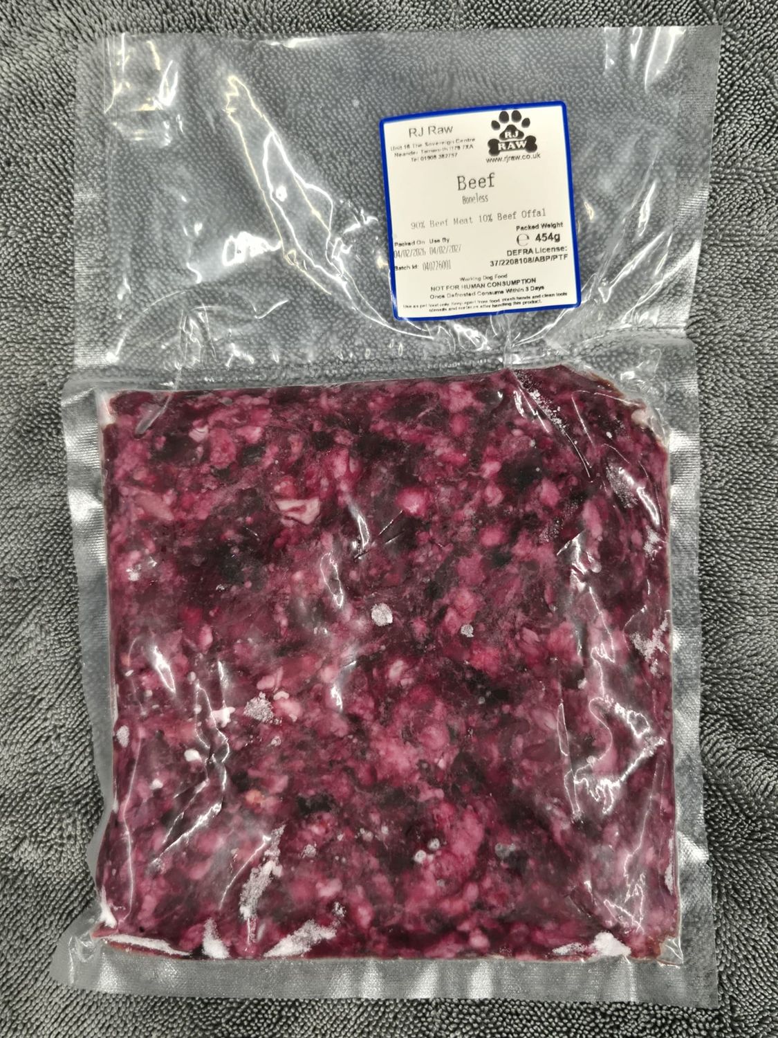 RJ Raw Boneless Beef (454g)