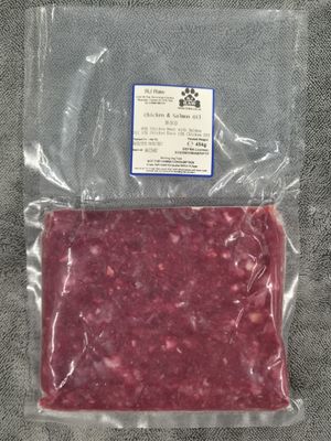 RJ Raw Chicken &amp; Salmon Oil 80/10/10 (454g)