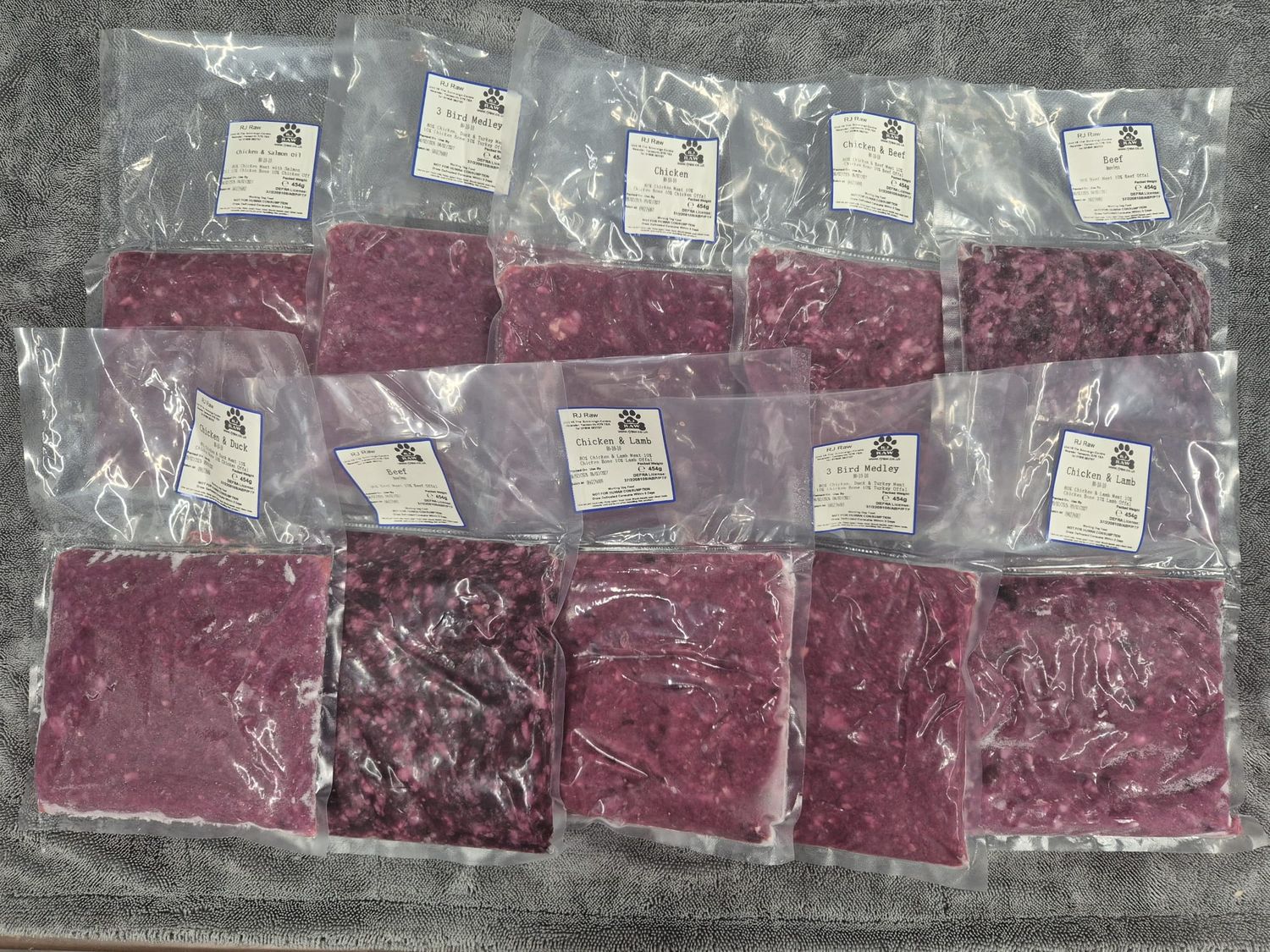 RJ Raw 80/10/10 Bundle (10 x 454g)