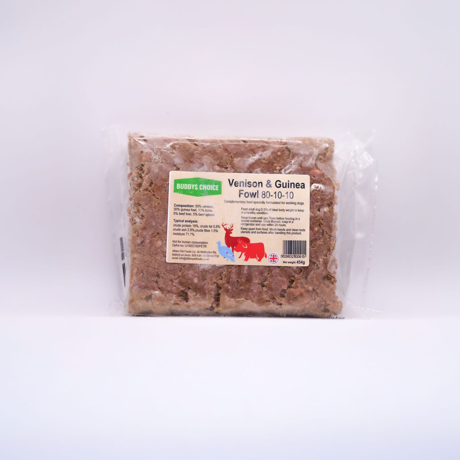 Buddy's Choice Venison &amp; Guinea Fowl (454g)