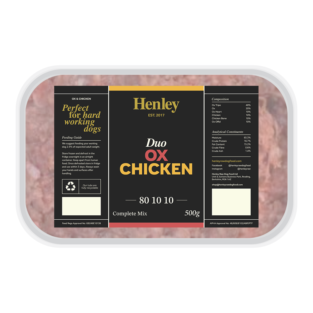 Henley Duo Ox &amp; Chicken 80-10-10 (500g)