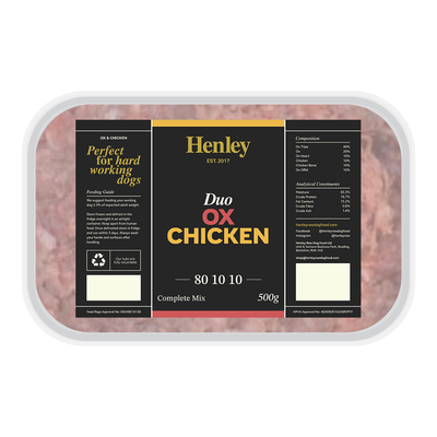 Henley Duo Ox &amp; Chicken 80-10-10 (500g)