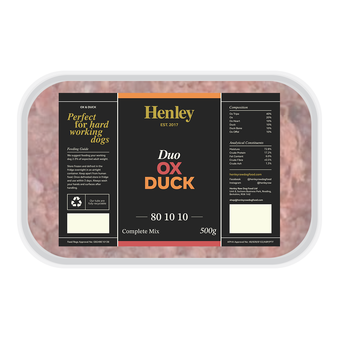 Henley Duo Ox &amp; Duck 80-10-10 (500g)