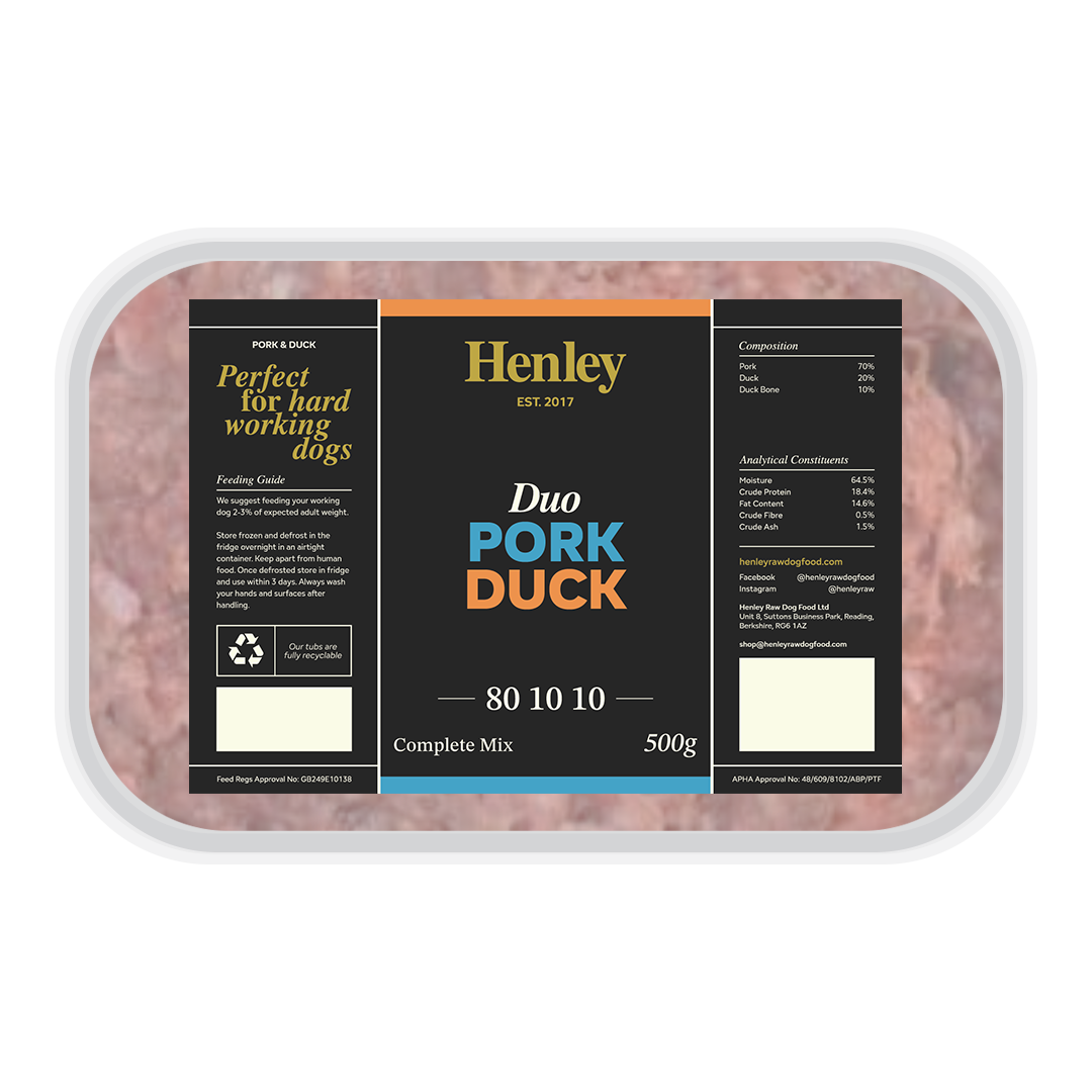 Henley Duo Pork &amp; Duck 80-10-10 (500g)
